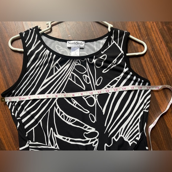 NorthStyle Long Black & White Print Maxi Dress - Picture 7 of 8